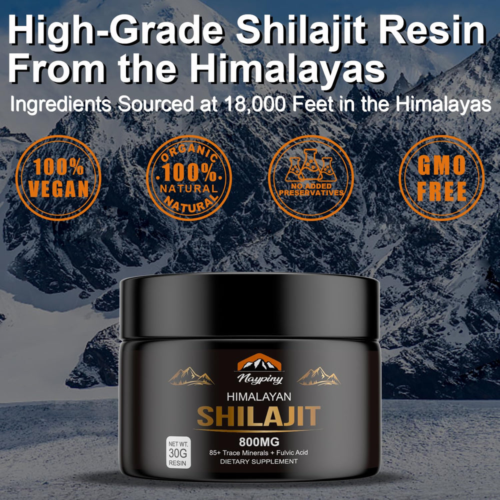 Himalayan mountains source of Shilajit resin at 18,000 feet