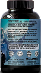 Bottle of Himalayan Shilajit capsules with natural background