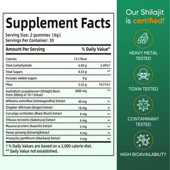 Nutritional highlights: 92+ minerals and 75% fulvic acid