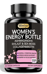 Front view of Himiyer Women's Energy Supplement bottle (60 capsules)