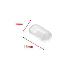 Nose pads fitted on different glass styles