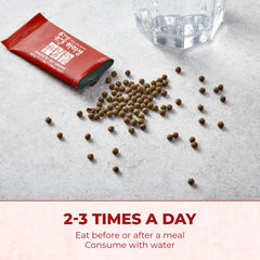 Portable packets for on-the-go digestion and bloating relief