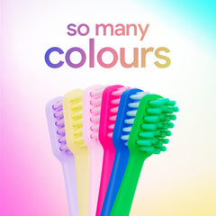 Replacement brush head with soft-tapered bristles for HISMILE