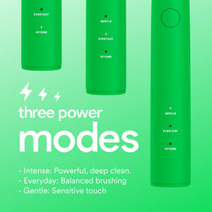 HISMILE electric toothbrush features three modes and timer
