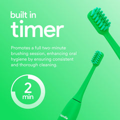 HISMILE electric toothbrush showing timer and mode buttons