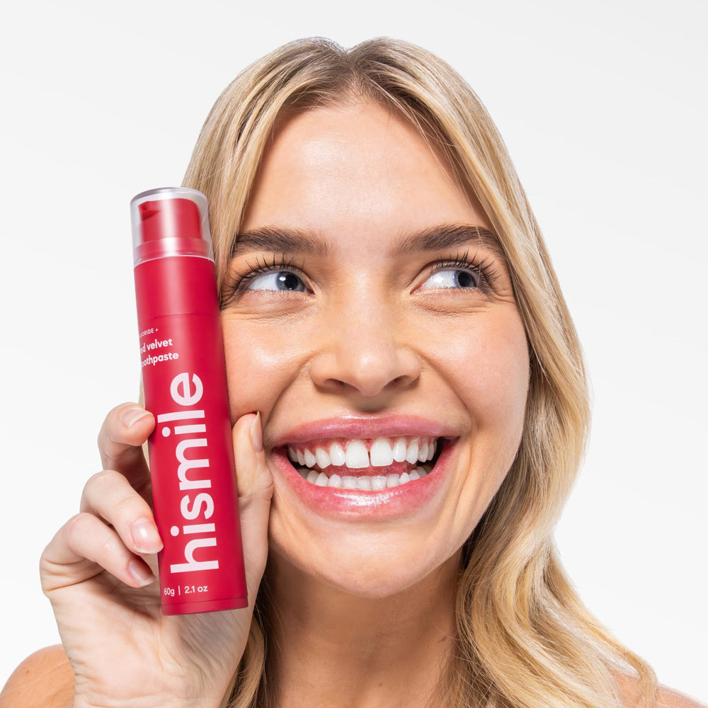 Packshot of Hismile Flavoured Toothpaste Red Velvet
