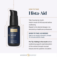 Vegan, soy-free Hista-Aid manufactured in a cGMP facility