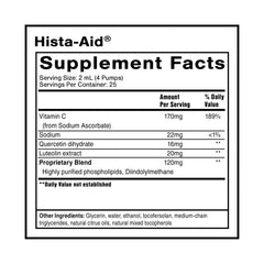 Illustration of liposomal delivery system for Hista-Aid