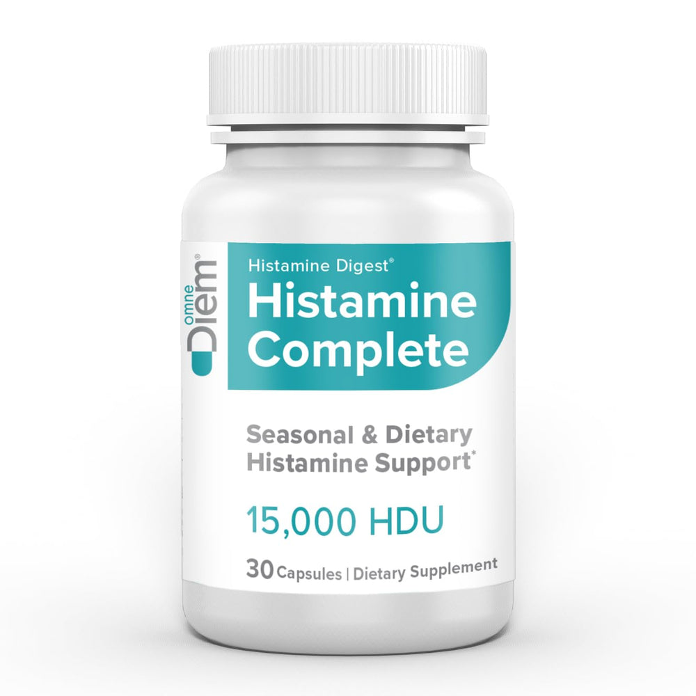 Histamine Complete bottle and label showing 30 capsules