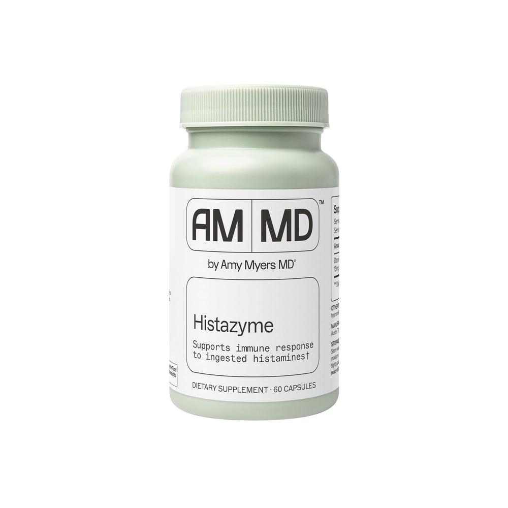 Histazyme DAO enzyme supplement bottle with label