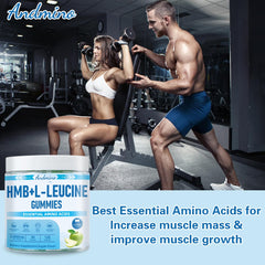 Nutrition/ingredients panel for HMB and L-Leucine Gummies