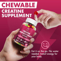Usage illustration for HMone Creatine Monohydrate Gummies