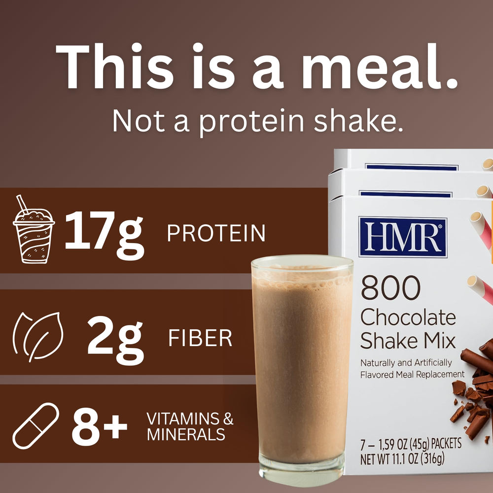 HMR 800 Shake Chocolate blended into a rich, creamy shake.