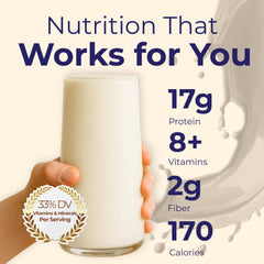 HMR 800 Shake Vanilla Glass highlights refreshing post-workout protein boost