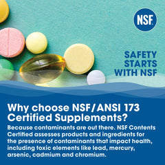 Product packaging with seal and certifications