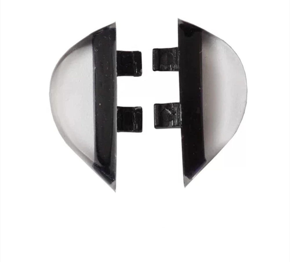 HNP007 Clip-On Nose Pads for Glasses - Black/Clear - 1 Pair