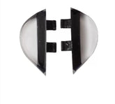HNP007 Clip-On Nose Pads for Glasses - Black/Clear - 1 Pair