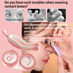 Hodyludy contact lens inserter tool with suction cup