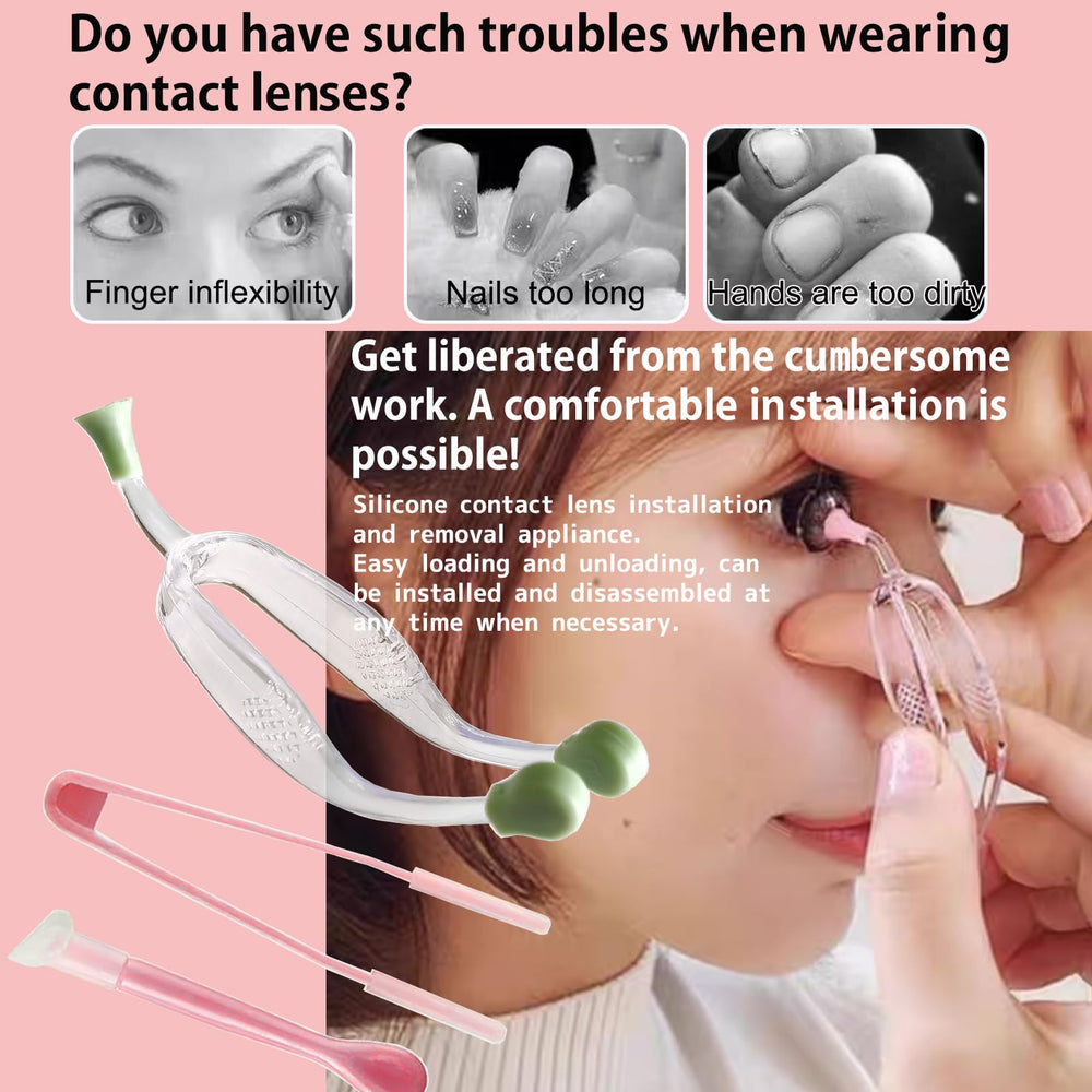 Contact lens inserter tool with suction cup
