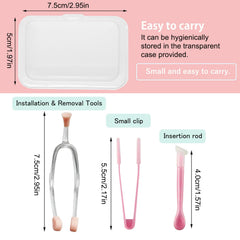 Package contents: insertion tool, inserter tool, tweezers, and case