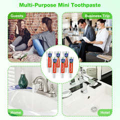 Peppermint flavor travel toothpaste bulk tubes for on-the-go use