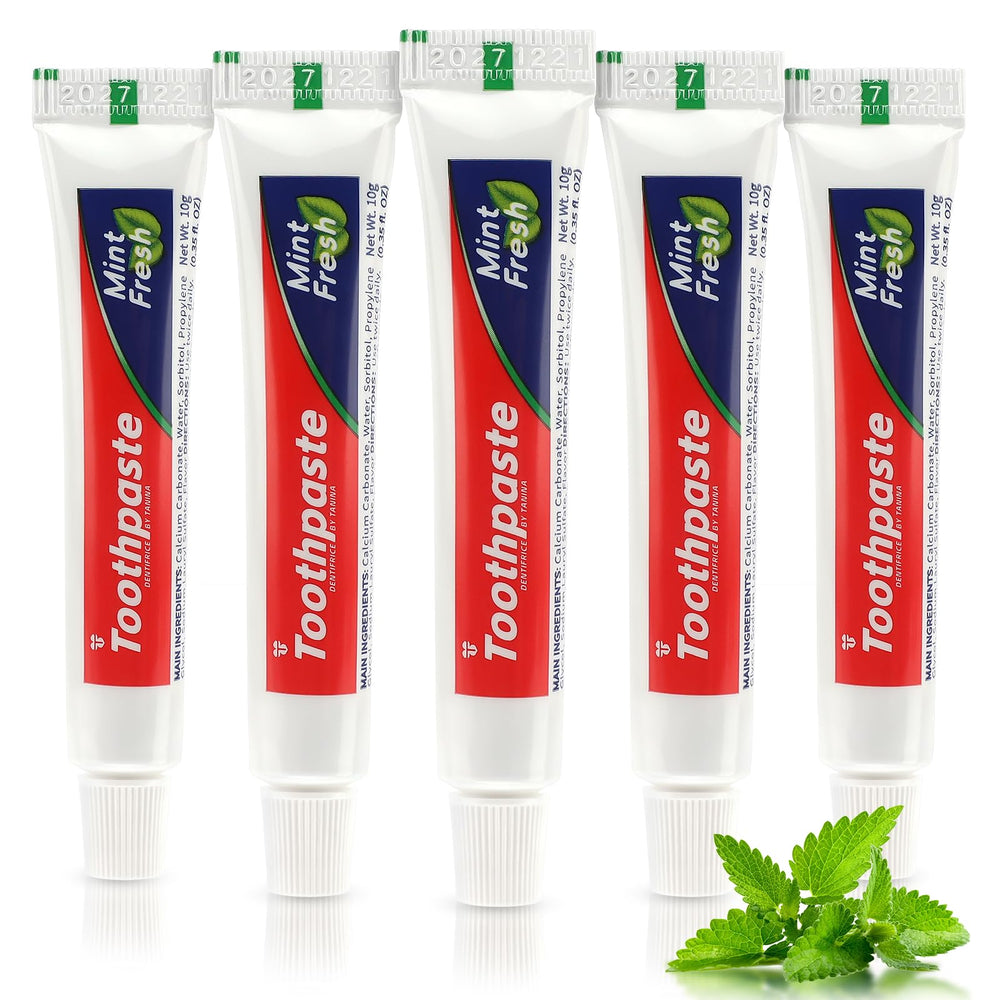 Compact, travel-friendly toothpaste for guests and travelers
