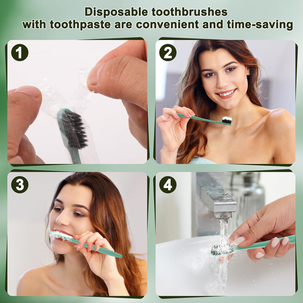 Travel size toothbrush and toothpaste kit, compact and portable