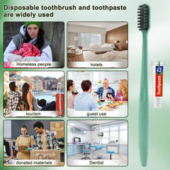 Compact travel oral care kit for on-the-go use