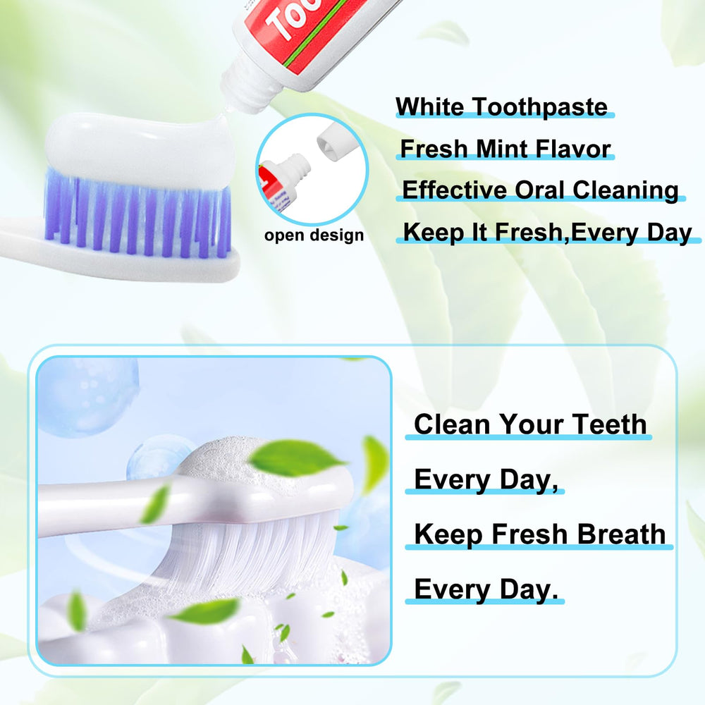 Charity donation bulk toothpaste tubes for shelters
