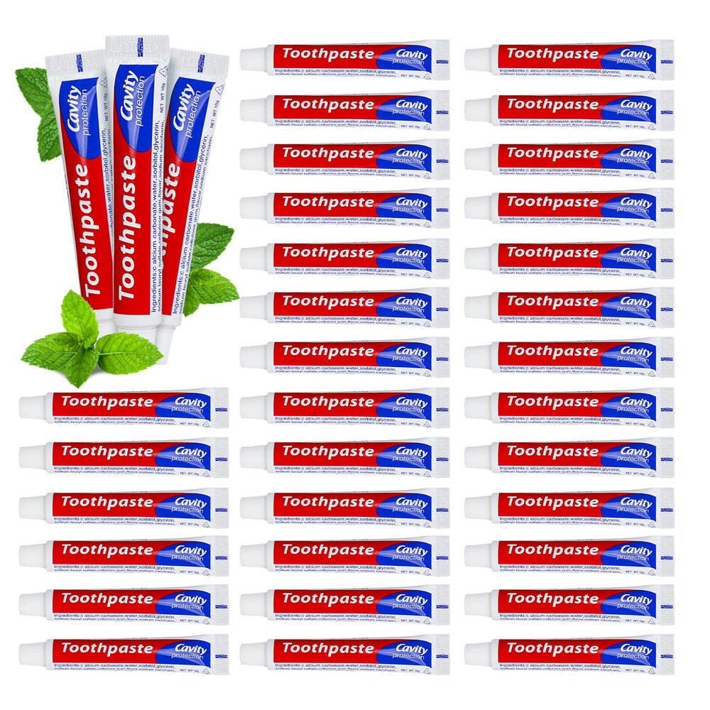 HOIQIRY 50 tubes travel size toothpaste bulk packaging