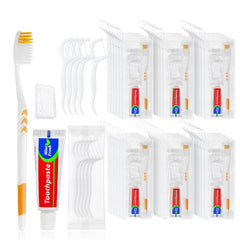 HOIQIRY 25-pack disposable toothbrush set with toothpaste, travel-friendly