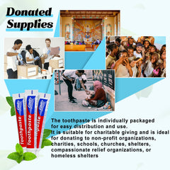 Toothpaste donation bulk pack for charities and shelters