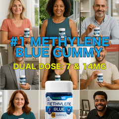 USA-made Holistic MD Methylene Blue gummies – 3rd party certified, USP food quality