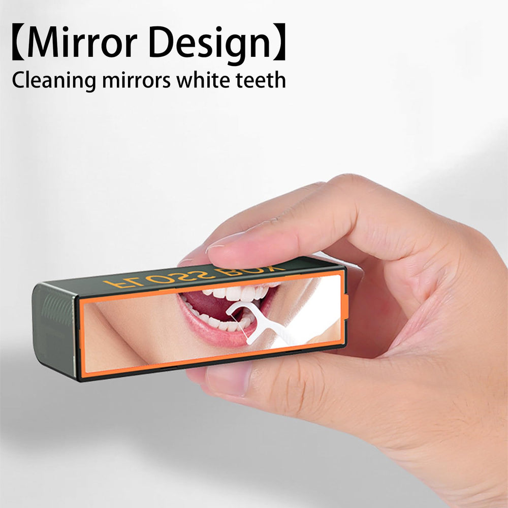 Dispenser holding 10 floss picks