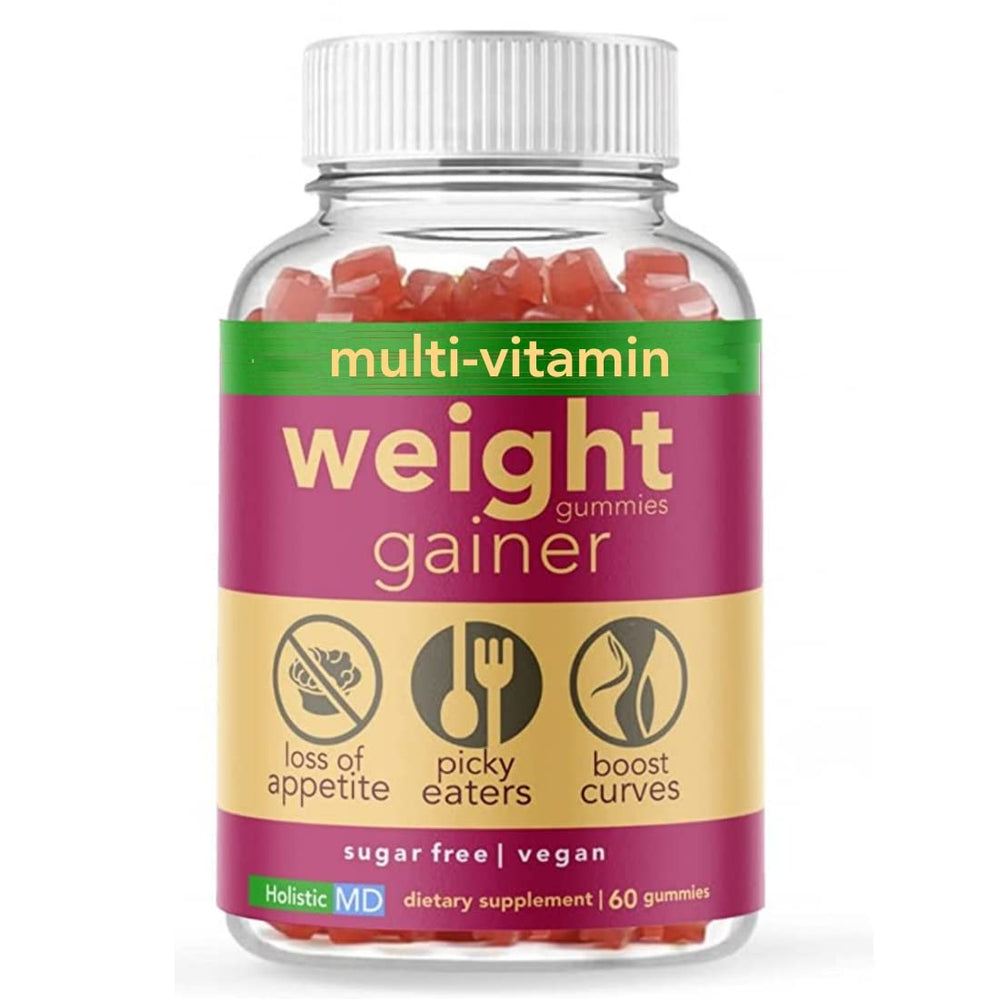 Holistic MD Gainer Gummies bottle front view with label