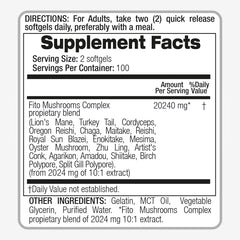 Holistic wellness with diverse mushroom blend