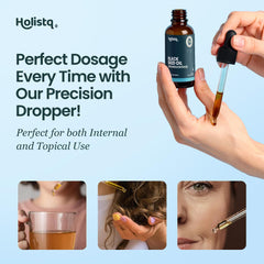 Skin and hair nourishment benefits from black seed oil