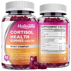 HOLLEGEND Cortisol Gummies bottle label