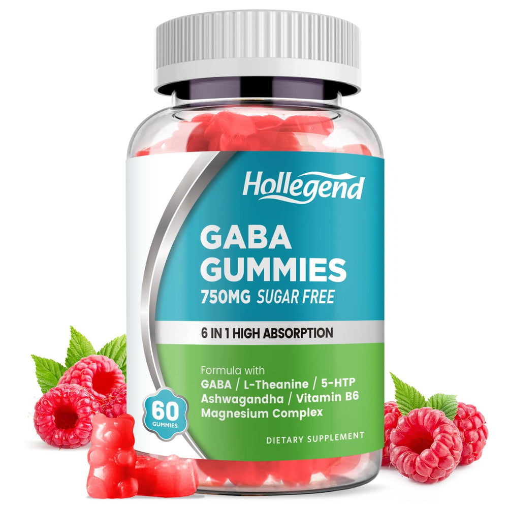 HOLLEGEND GABA Gummies bottle on white background