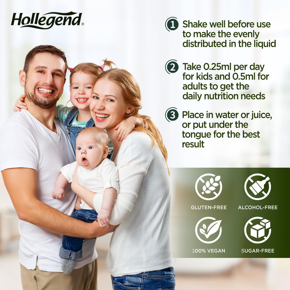 Dosing guide for kids and adults using the drops