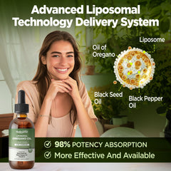 Alcohol-free HOLLEGEND oregano oil drops packaging