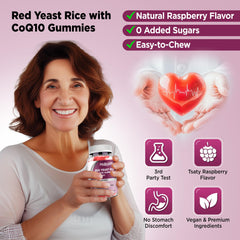 Product label and branding with heart health icon