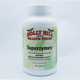 Holly Hill Health Foods Superzymes bottle with 180 tablets