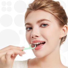 Ergonomic floss dispenser handle with non-slip grip
