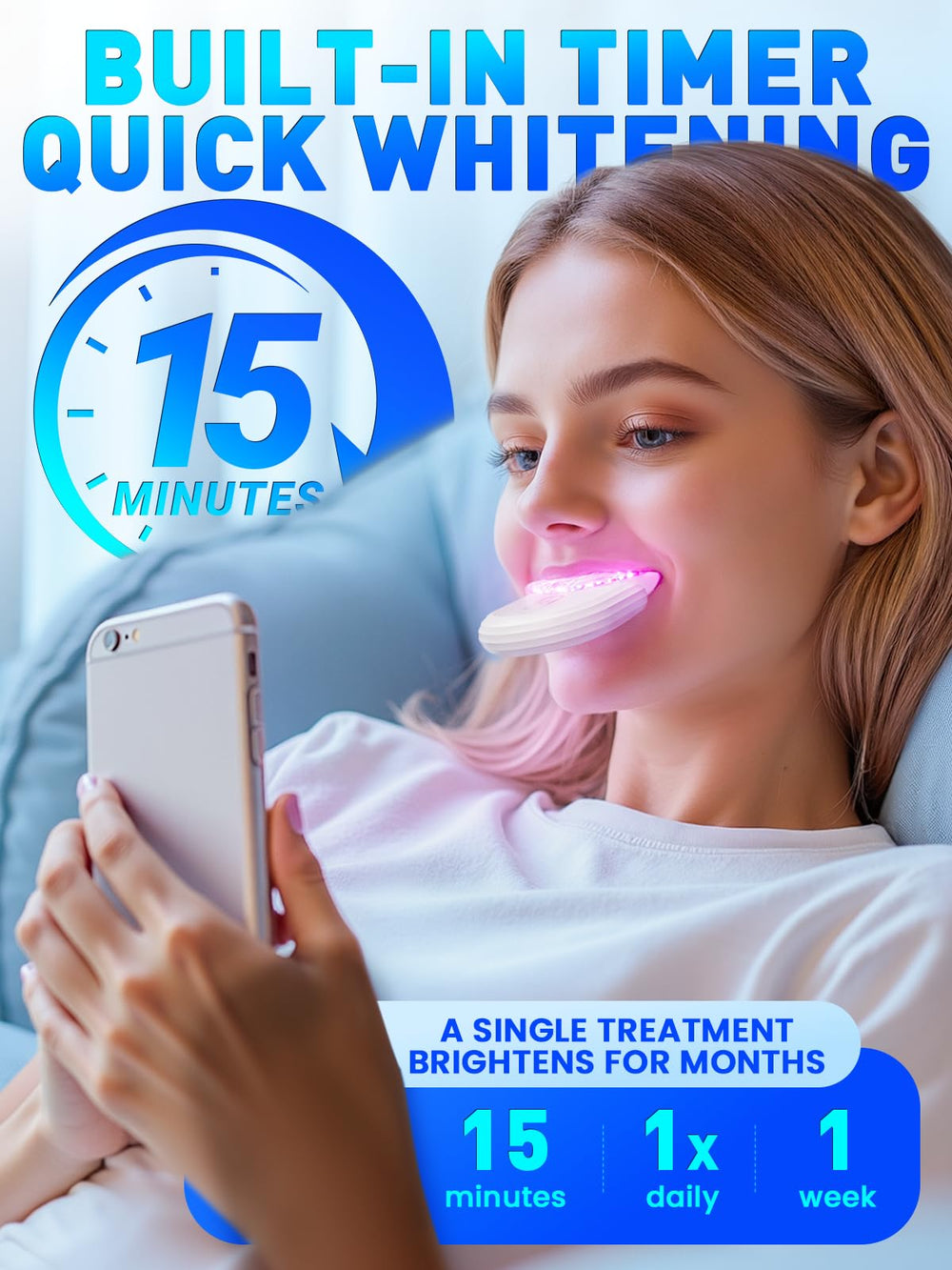 Home teeth whitening kit packaging