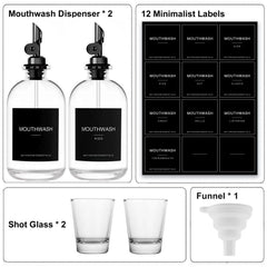 12 minimalist mouthwash labels for organization