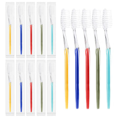 Homvle disposable toothbrushes 500-pack bulk, 6 color options