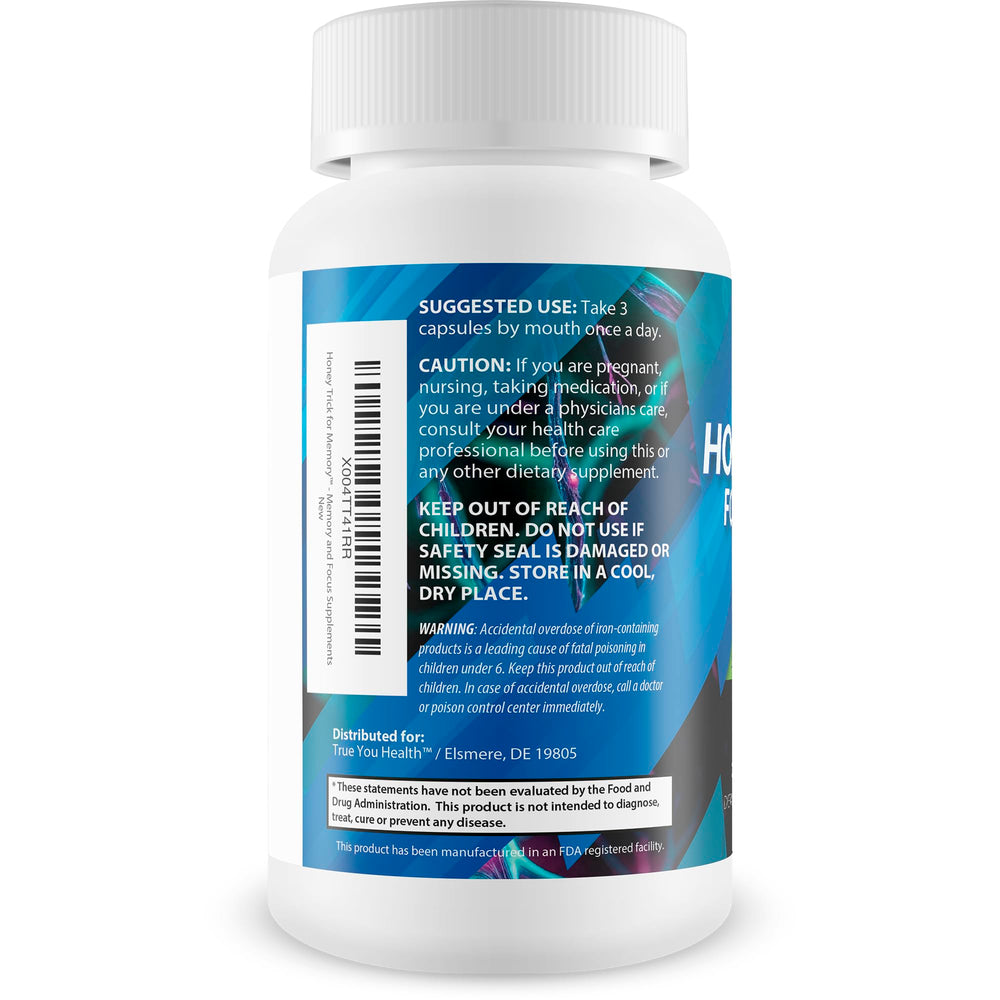 Lion's Mane and Ginkgo Biloba ingredients in Honey Trick for Memory