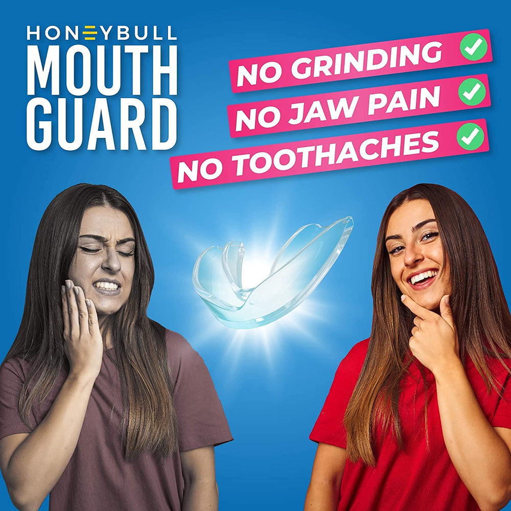 Thin custom-fit mouth guards arranged for display