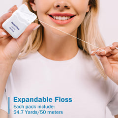 Wax-coated smooth floss for easy and comfortable flossing